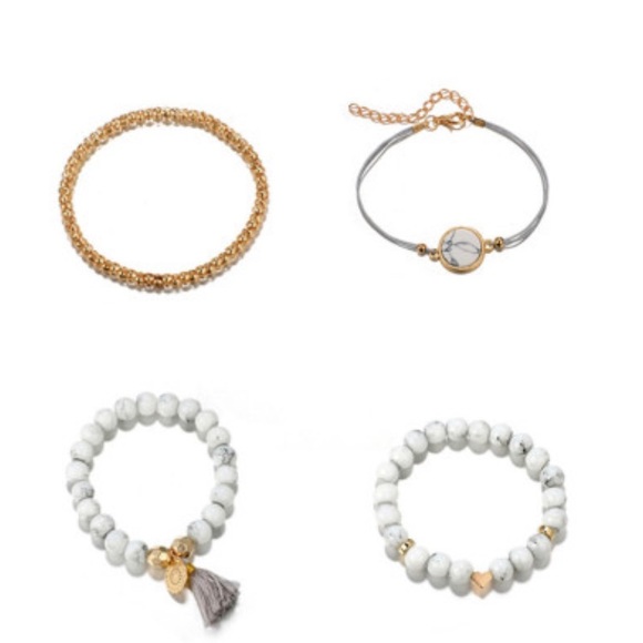 Beaded Marble Bracelet Set - Picture 3 of 3